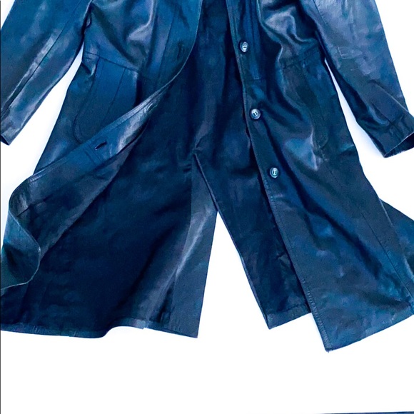Vintage Revuelta trench Leather Jacket - Picture 5 of 10